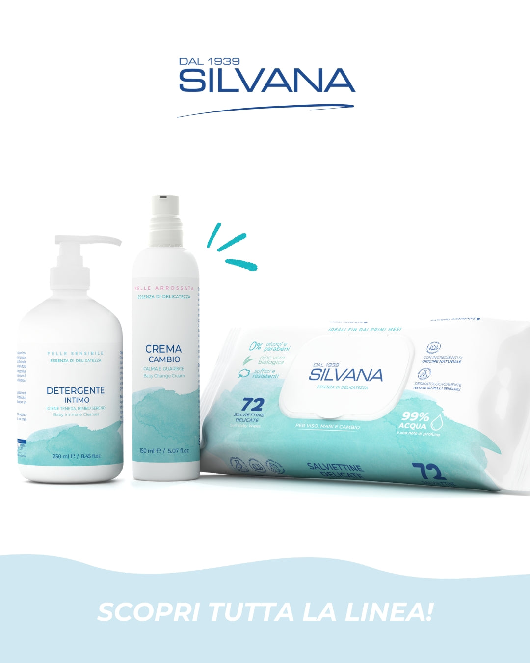 Salviettine Delicate 99% Acqua - 72pz