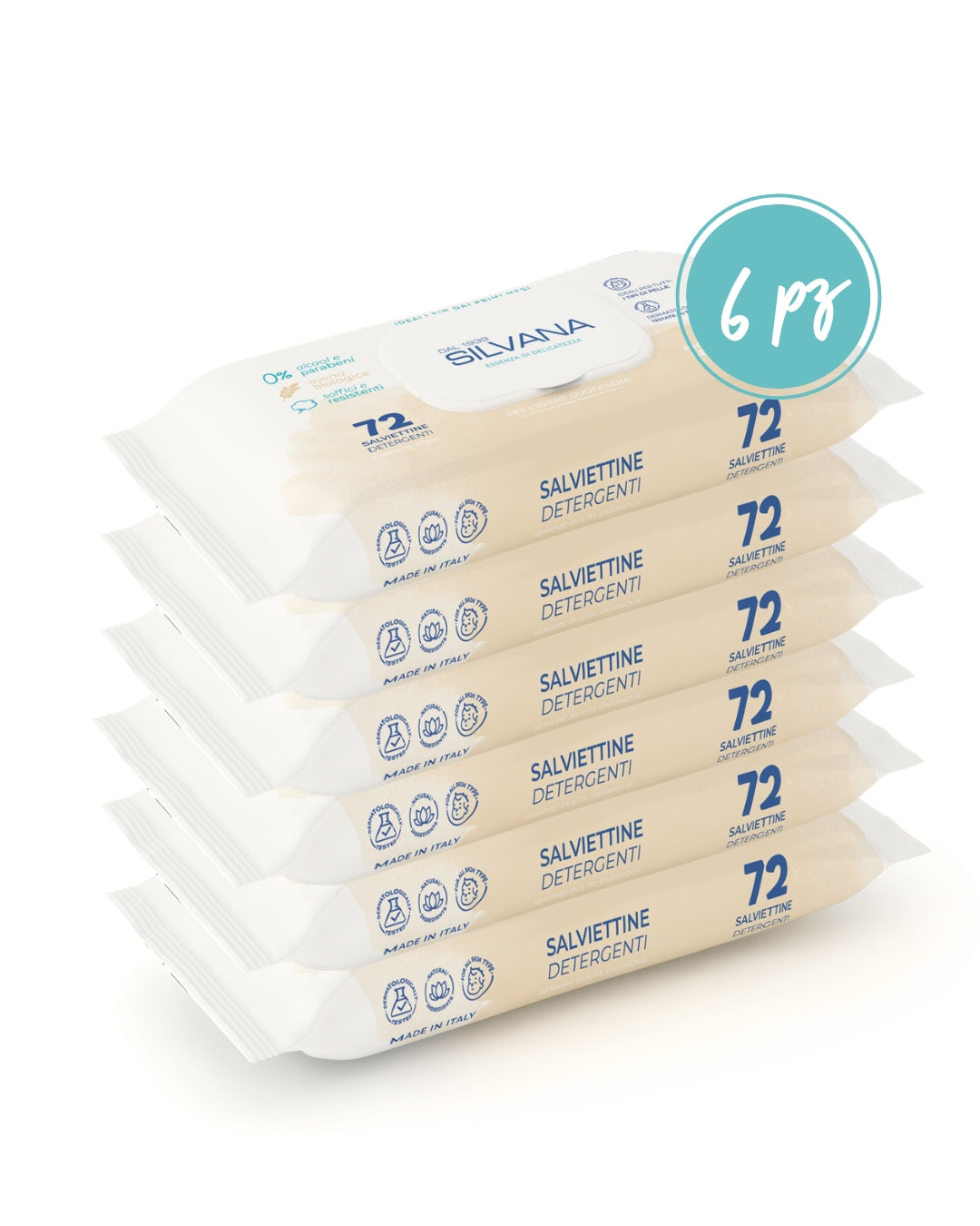 Salviettine Detergenti - 72pz