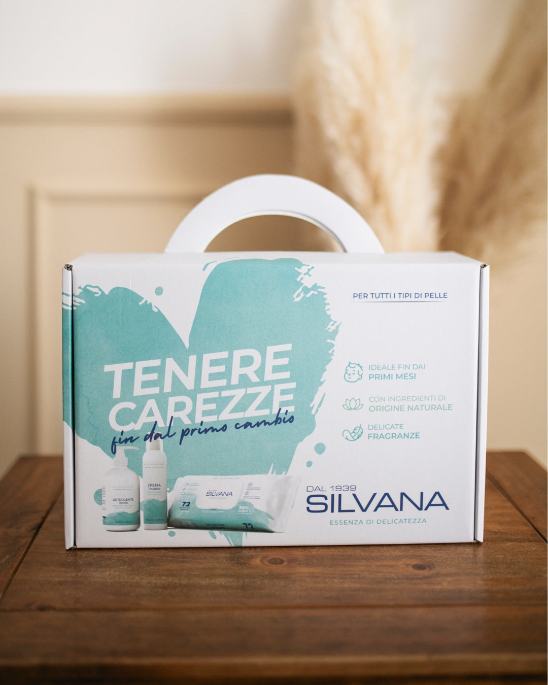 Kit Silvana Tenere Carezze, cosmetici naturali bambini per pelli sensibili, Made in Italy